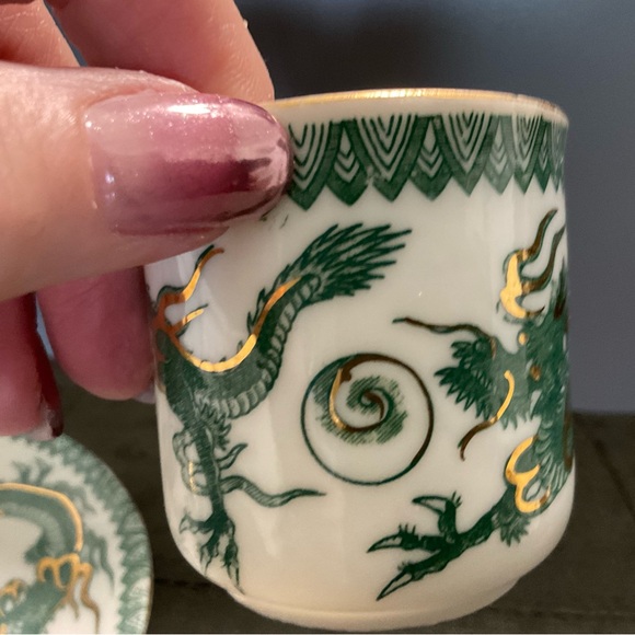 Miniature Oriental Tea Cup and Saucer - Picture 9 of 9